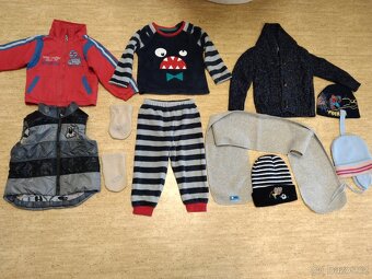 Podzimní-zimni oblečení na kluka velikost 86/92. - 5