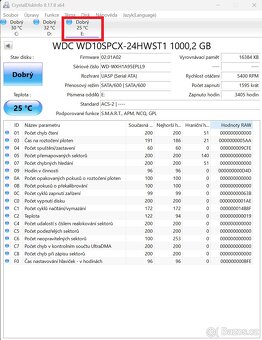 WD Blue 1000GB/5400rpm/SATA III/2.5" - 5