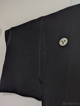 Pánské černé habutae kimono - 5