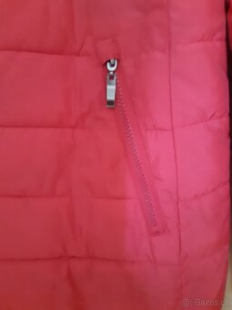 Růžová prošívaná bunda oboustranná XL - 5