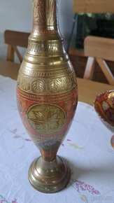 Mosaz orientální váza misky - 5