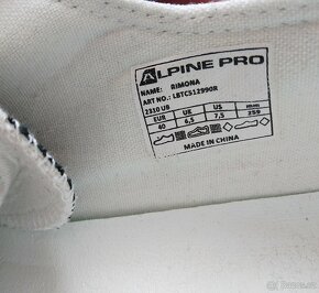 Plátěné boty Alpine pro 39/40 - 5