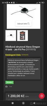 Hliníková vyžínací hlava Oregon Jet Fit Pro 4 line - 5