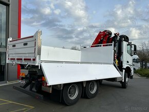 Mercedes Benz Arocs 3348 6x6 sklápěč jeřáb FASSI F255A - 5