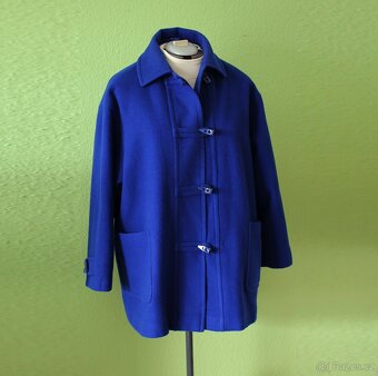 Královsky modrý duffle coat Miss Smith vel.42 - 5