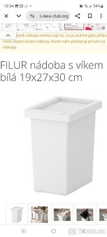 Odpadkové koše FILUR, IKEA 10 litrů - 5