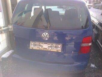 VW Touran – zadní nárazník – ORIGINÁL - kompletní – LL5 - 5