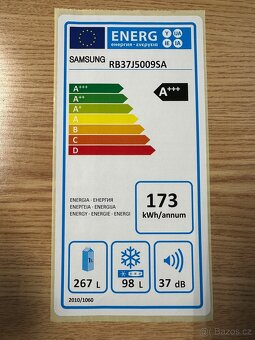 Lednice SAMSUNG RB37J5009SA No Frost (A+++) - 5