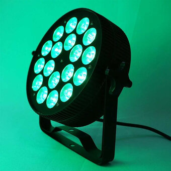 Reflektor LED PAR HEX 18x18W Scénické Osvětlení DMX RGBWA+UV - 5