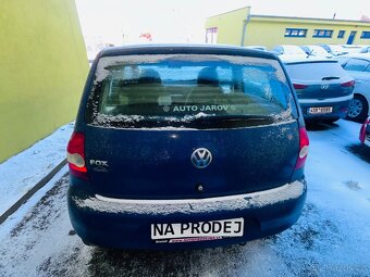 VOLKSWAGEN FOX 1.2 i BENZÍN NAJETO JEN 79 TIS KM PUVOD ČR - 5