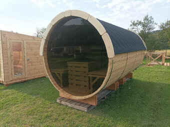 Sauna Marivox, venkovní finská sauna,barelová zahradní sauna - 5