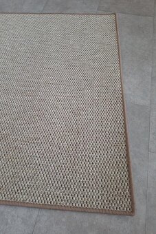 Kusový koberec Nature světle béžový čtverec 100x100cm - 5