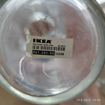 Čtyři skleněné dózy Burken IKEA, vzduchotěsné víčko - 5