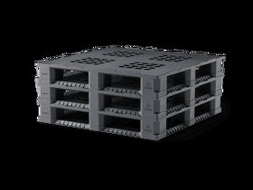 Pevnostní kontejnerové plastové palety ENDUR i7.2, 114x114 - 5