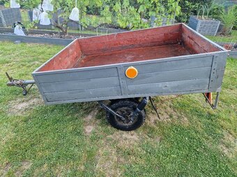 Přívěsný vozík - menší kola, možno za čtyřkolku - 5