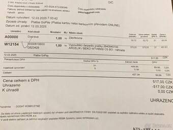 Vypouštěcí čerpadlo pračky Beko - 5