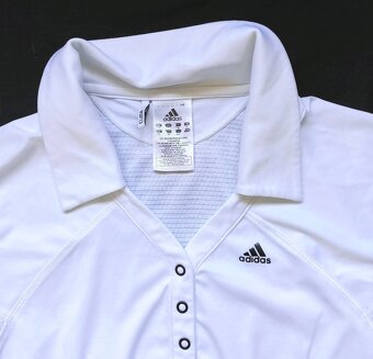 ADIDAS-CLIMA COOL-BÍLÉ TRIČKO-M, 38/40 - 5