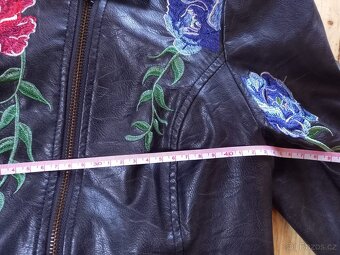 kožená bunda v koženém stylu - 5