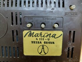 Prodám histor. TV televizi, zn. TESLA ORAVA 4116-U "Marína" - 5