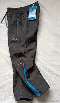 DVOJČATA - SOFTSHELLOVÉ KALHOTY s fleecem, 6-7 let, 122 cm - 5