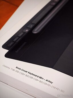 Samsung Galaxy Tab S10+/S9+ Book Cover Keyboard Slim Black - 5