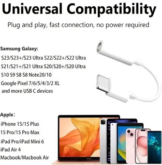 Redukce z USB-C na Jack 3,5mm pro sluchátka - 5