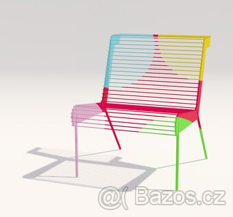 kovové zahradní křeslo a stolek - 5