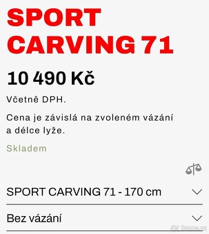 Nové lyže Lusti Sport carving SC 71 170cm - 5