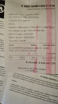 Úplně nová baterie VARTA 12 V, 125 Ah, 720 A - 5