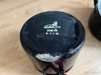 Staré smalt hrnce plus kamenina - 5