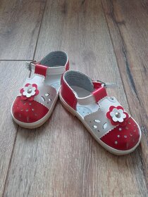 Holčičí kožené letní sandály/boty - 5