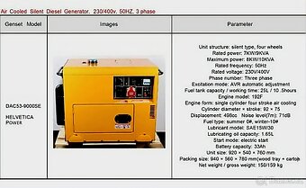 Diesel generator 10kVA elektrocentrala naftovy NOVY bezDPH - 5