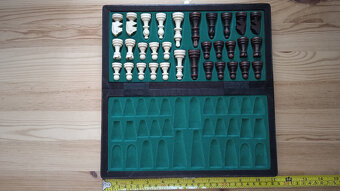 Magnetické šachy v dřevěné kazetě - 5
