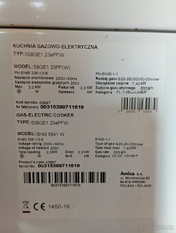 Sporák Amica - kombinovaný - 5