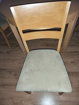 Rozkládací jídelní stůl + 4 židle - 5