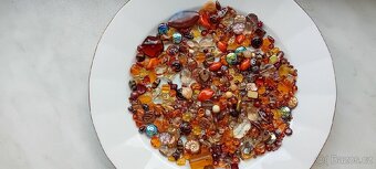 Skleněné korálky mix, české, 250g, 13 barev mixů - 5