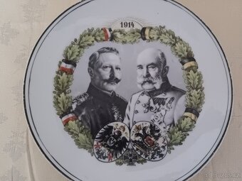 Porcelán - Franc Josef, železný kříž, Rakousko Uhersko, 1914 - 5