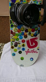 DÁMSKÝ SNOWBOARD BURTON FEATHER 144CM/VÁZÁNÍ BURTON CITIZEN - 5