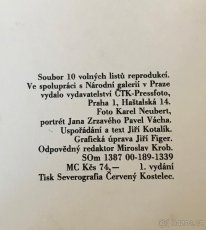 JAN ZRZAVÝ obraz - MEDITACE 1915, rozměry 68x55cm - 5