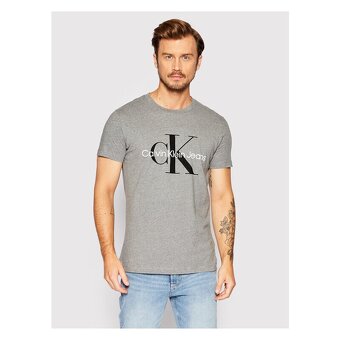 Šedé bavlněné tričko, vel. S, zn. Calvin Klein - 5