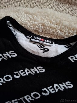 Černý svetřík Retro Jeans - 5