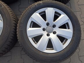 Kola Audi 7,5x16, ET45, 5x112, zimní pneu 225/55. - 5