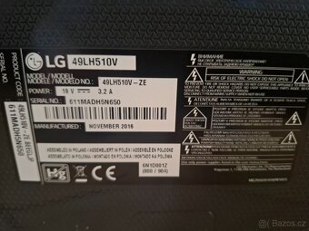 Lg 123cm DVB-T2  není smart Jako Nova plně funkční - 5