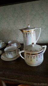 Servis perleťový starožitny - 5