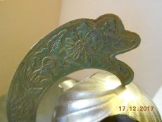 Popelník globus - gravírovaný, mosaz - 5