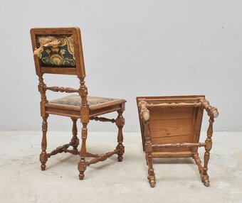 4 x zidle dub tlacena kuze - AKCE - 5