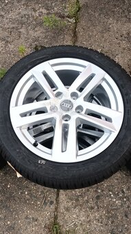 Originální disky Audi A4 R17 + zimní pneu 225/50 R17 Dunlop - 5
