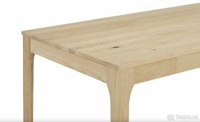 Mega velký rozkládací jídelní stůl divoký dub masiv 180-240 - 5