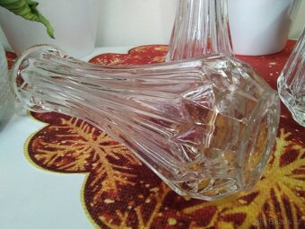 3x retro mensi sklenene vazicky - 5