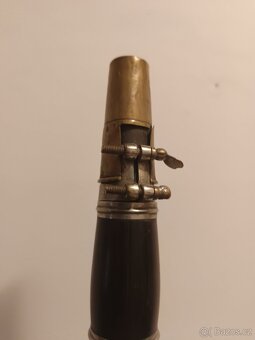 Krásný starý velký klarinet - 5